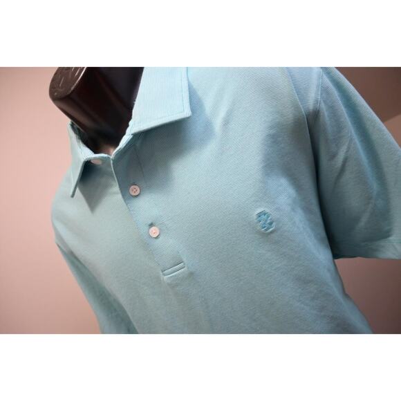 Izod Golf Polo Wicking Cotton Polyester Stretch Striped Short Sleeve Mens Sz XL - Picture 1 of 7